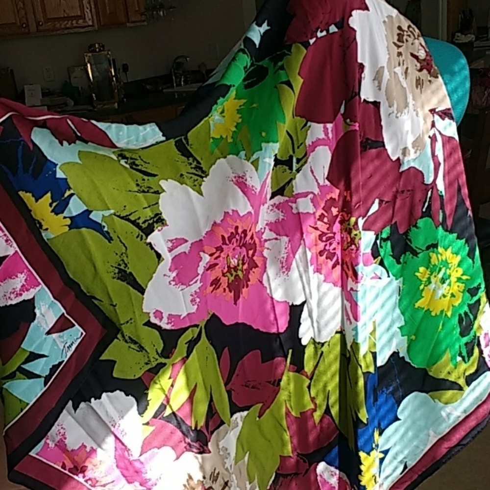 Trina Turk silk printed scarf